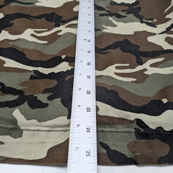 NEW PacSun Women's  Size S Camo Rose Swans Flower Embroidered Jacket Shacket - Picture 12 of 12